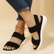 Load image into Gallery viewer, Women’s Open Toe Low Heel Sandals