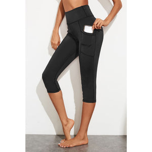 Women’s Waistband Active Leggings with Pockets - Activewear