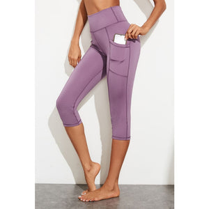 Women’s Waistband Active Leggings with Pockets - Activewear