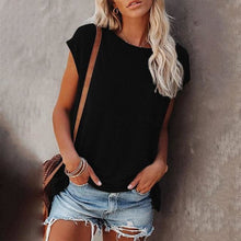 Load image into Gallery viewer, Summer Casual O-neck Loose Short Sleeves T-Shirt - Tops
