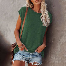 Load image into Gallery viewer, Summer Casual O-neck Loose Short Sleeves T-Shirt - Tops