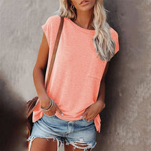 Load image into Gallery viewer, Summer Casual O-neck Loose Short Sleeves T-Shirt - Tops