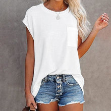 Load image into Gallery viewer, Summer Casual O-neck Loose Short Sleeves T-Shirt - Tops