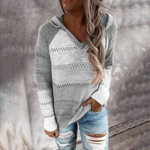 Todays Look Fashion Womens Knitted Hoodie Available In Plus